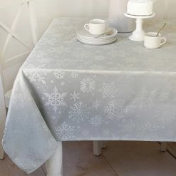 Wholesale ???? Benson Mills Textured Snowflake Tablecloth 60 X 84 In. ????