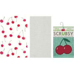 Buy ???? MUkitchen Kitchen Towels 2 Pc. Set With Scrubsy Dish Cloth ????