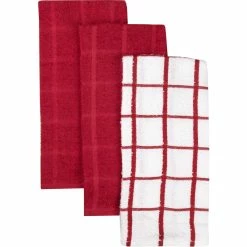 New ???? 1888 Mills Classic Essentials Deep Claret Kitchen Towels 3 Pk. ???? -Le ToyVan shop unnamed file 265