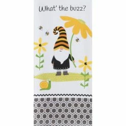 Budget ???? Kay Dee Designs Save The Gnome What's The Buzz Dual Purpose Terry Towel ????