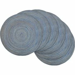 Brand new ✨ Design Imports Variegated Round Woven Placemat 6 Pk. ???? -Le ToyVan shop unnamed file 289