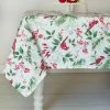Promo ???? Benson Mills Festive Birds Fabric Printed Tablecloth 60 X 84 In. ❤️