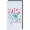 New ???? Kay Dee Designs Bless This Kitchen 2 Pc. Embroidered Flour Sack Towel Set ⌛