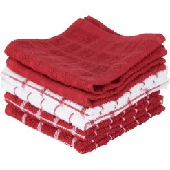 Budget ???? Ritz Cafe Check Dish Cloth 6 Pk. ????