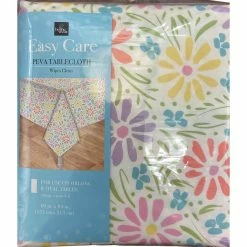 Deals ???? Homewear Deliah PEVA Tablecloth 60 X 84 In. ????