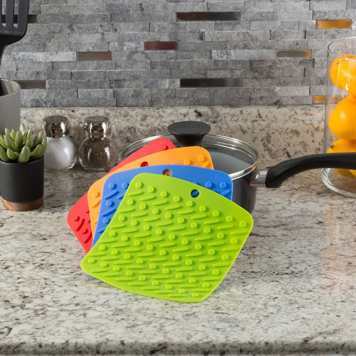 Brand new ???? Lavish Home Silicone Potholder 4 Pc. Set ???? 4 Brand new ???? Lavish Home Silicone Potholder 4 Pc. Set ???? - Image 4