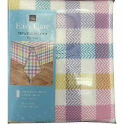 Coupon ???? Homewear Spring Plaid PEVA Tablecloth 60 X 84 In. ????
