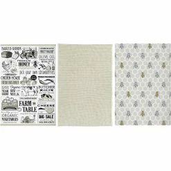 Coupon ???? MUkitchen Beehive Print Kitchen Towel 3 Pc. Set ????
