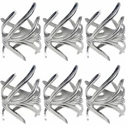 Cheap ✨ Design Imports Antique Silver Branch Napkin Ring Set Of 6 ????
