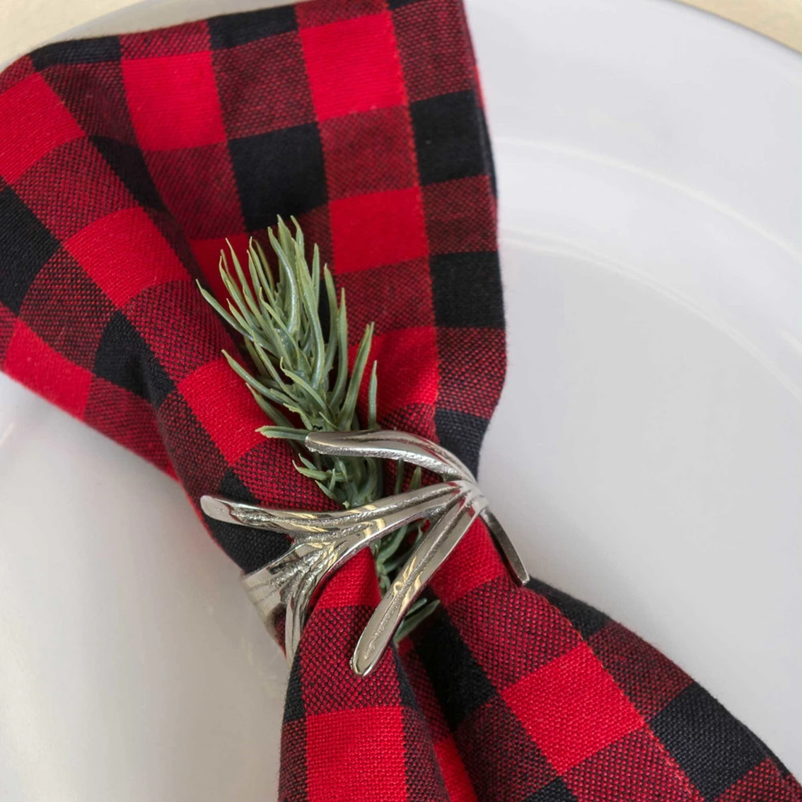 Cheap ✨ Design Imports Antique Silver Branch Napkin Ring Set Of 6 ???? 3 Cheap ✨ Design Imports Antique Silver Branch Napkin Ring Set Of 6 ???? - Image 3