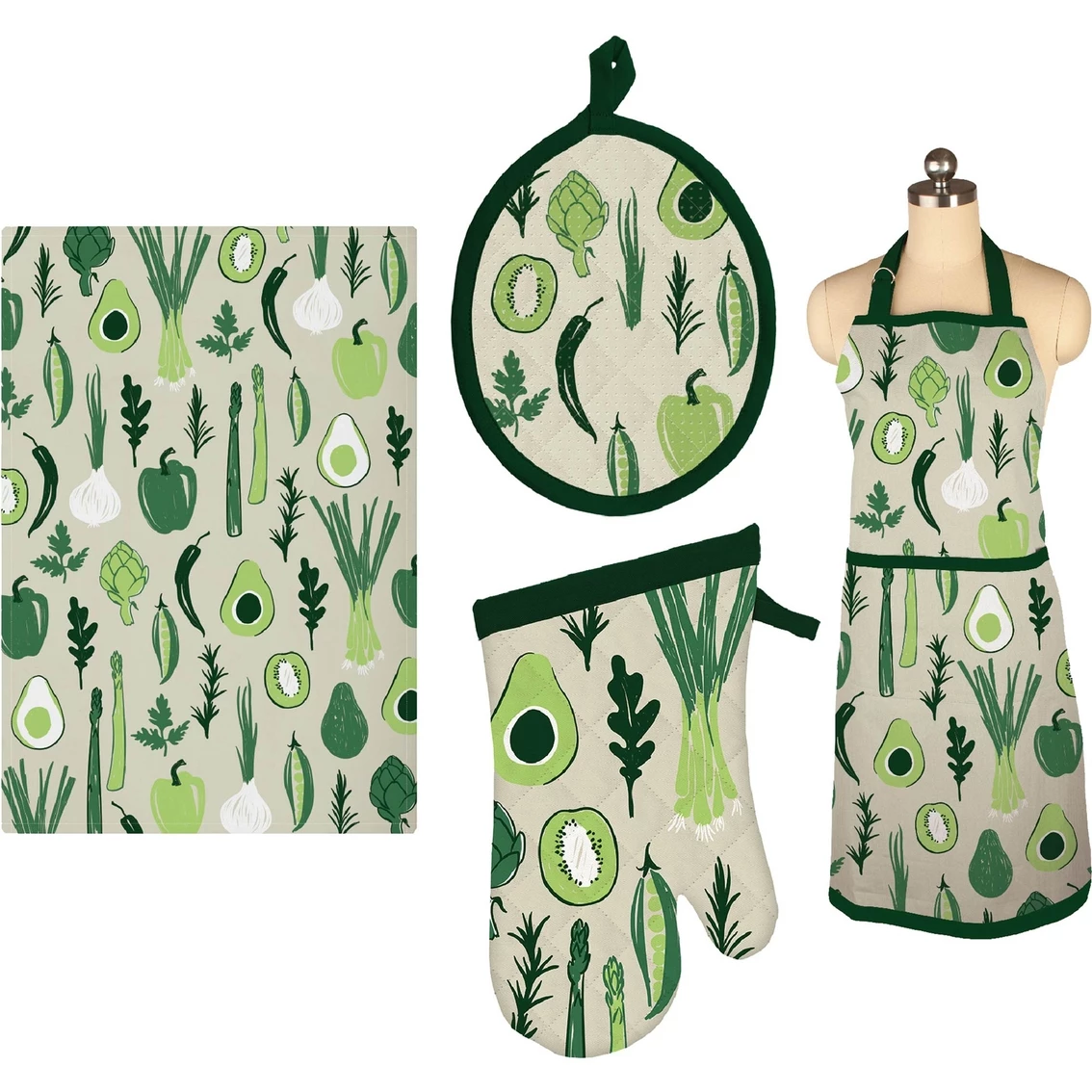 Cheap ???? MUkitchen Kitchen Towel, Apron, Oven Mitt And Pot Holder Set ???? 1 Cheap ???? MUkitchen Kitchen Towel, Apron, Oven Mitt And Pot Holder Set ????