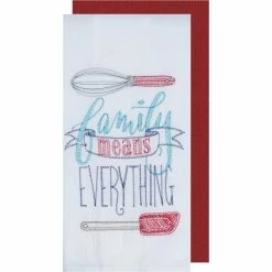 Hot Sale ✨ Kay Dee Designs Kay Dee Family Embroidered Flour Sack Towels 2 Pc. Set ????