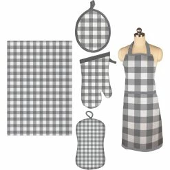 Best Sale ❤️ MUKitchen Towel Apron Oven Mitt Pot Holder And 2-in-1 Sponge ✨