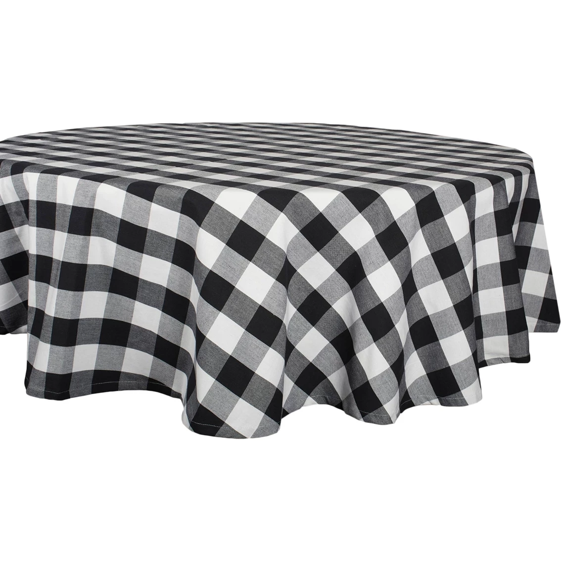 New ???? Design Imports DII Buffalo Check 70 In. Round Tablecloth ???? 2 New ???? Design Imports DII Buffalo Check 70 In. Round Tablecloth ???? - Image 2