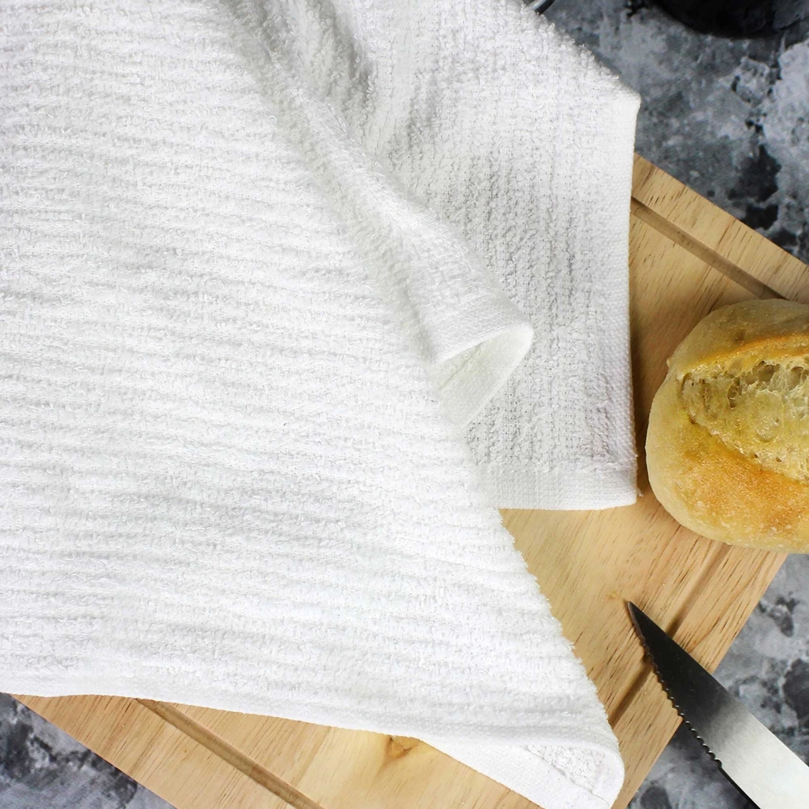 Hot Sale ✔️ 1888 Mills Classic Essential White Ribbed Bar Mop Kitchen Towel 5 Pk. ???? 3 Hot Sale ✔️ 1888 Mills Classic Essential White Ribbed Bar Mop Kitchen Towel 5 Pk. ???? - Image 3