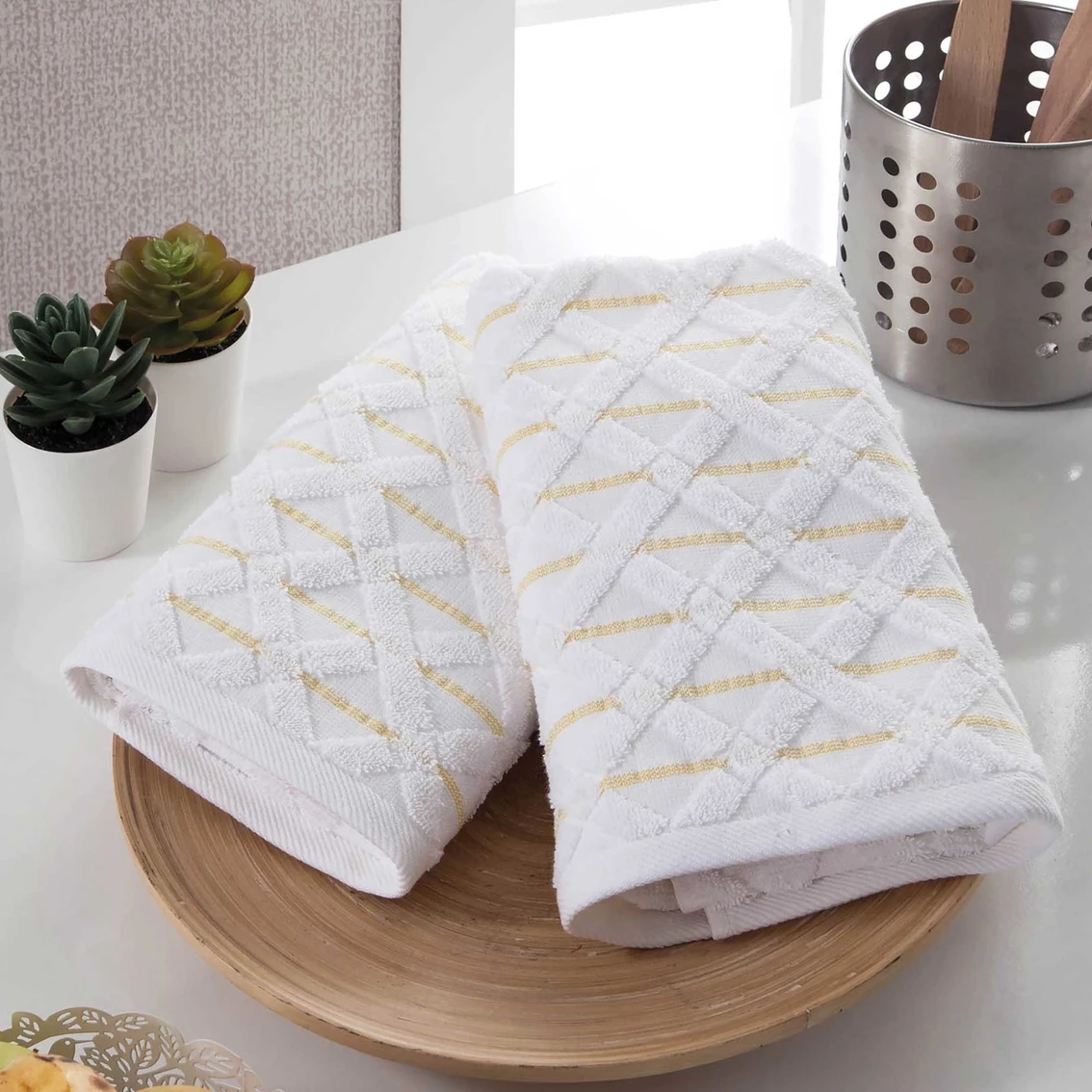 Cheap ???? Ozan Premium Home Diamond 100% Turkish Cotton Kitchen Towel 2 Pk. ???? 2 Cheap ???? Ozan Premium Home Diamond 100% Turkish Cotton Kitchen Towel 2 Pk. ???? - Image 2