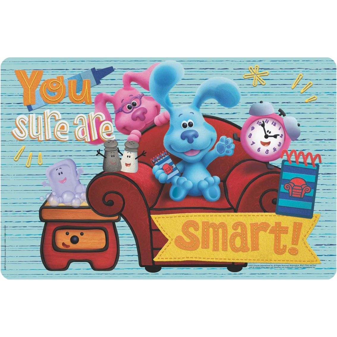 Brand new ???? Zak Blues Clues And You 17.625 In. Plastic Placemat ???? 1 Brand new ???? Zak Blues Clues And You 17.625 In. Plastic Placemat ????