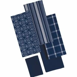 Best deal ⭐ Design Imports Assorted Nautical Blue Dishtowel & Dishcloth Set Of 5 ???? -Le ToyVan shop unnamed file 745
