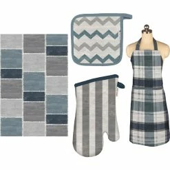 Best deal ⭐ MUkitchen Up North Kitchen Towel, Apron, Oven Mitt And Pot Holder 4 Pc. Set ⌛