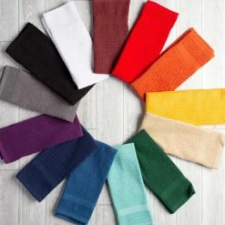 Deals ✨ Design Imports Solid Nautical Blue Waffle Terry Dishtowel 4 Pc. Set ???? -Le ToyVan shop unnamed file 799