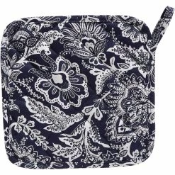 Deals ✔️ Vera Bradley Java Navy And White Pot Holder And Oven Mitt Set ???? -Le ToyVan shop unnamed file 806